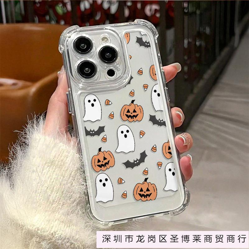 Creative Apple 16 all-inclusive iPhone15PLUS transparent 12/13 four-corner anti-drop 11PROMAX mobile phone case 14p