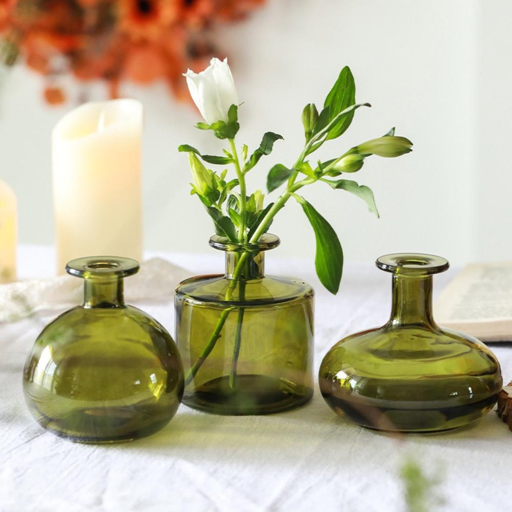 Creative Spanish Glass Vase Desktop Decoration Hydroponic Fresh Flowers Green Plants Flower Arrangement Equipment Home Decor
