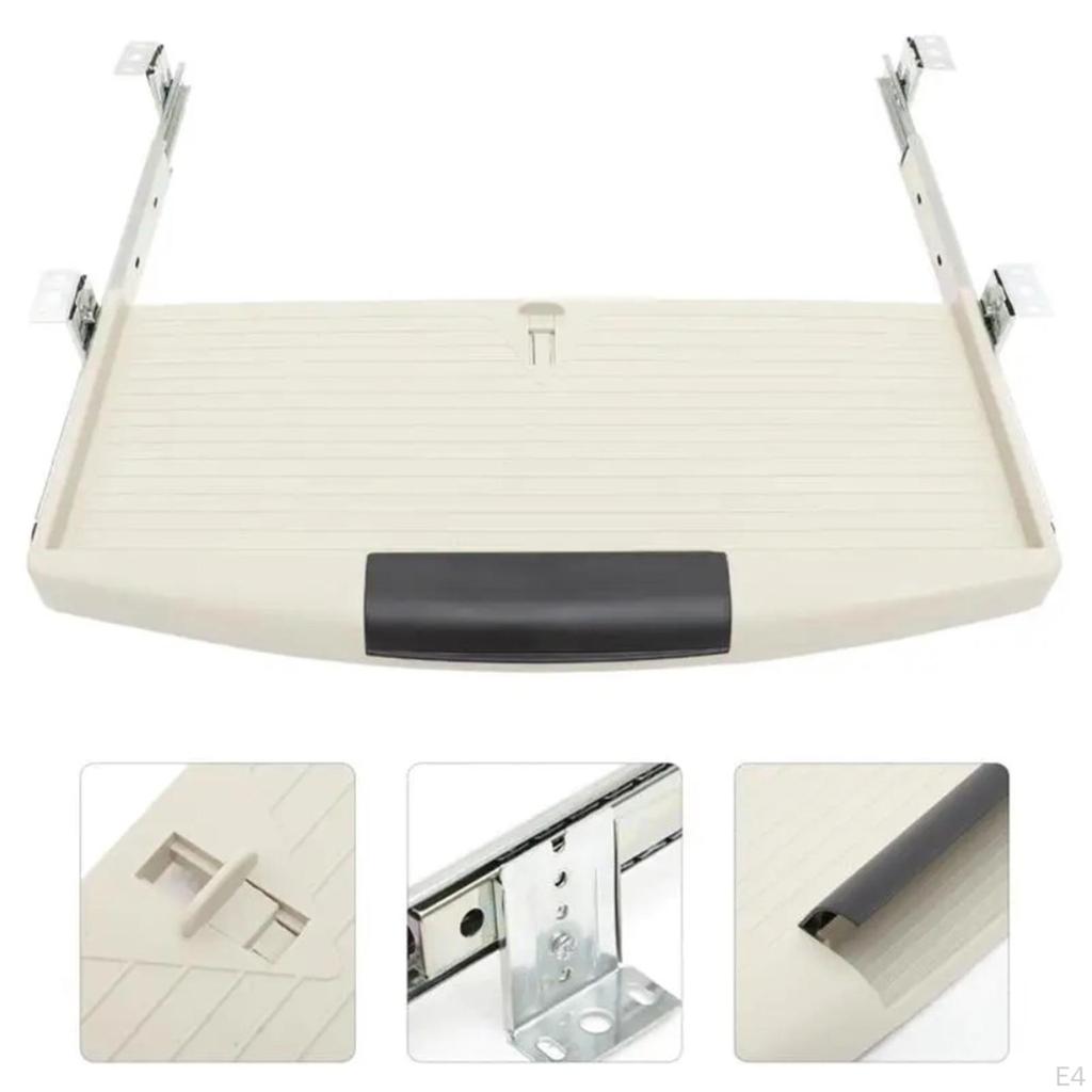 Compact Computer Drawer with Sliding Keyboard Tray for Home Office