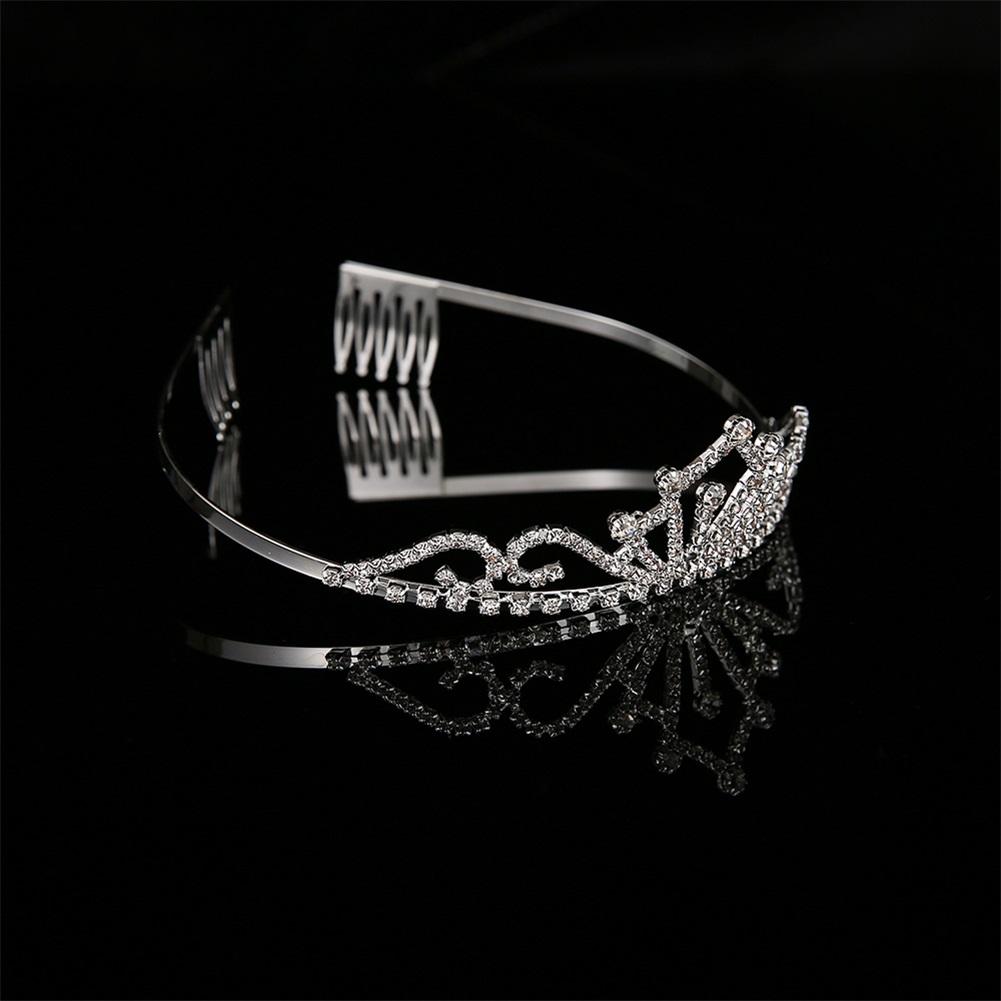 Glänzende Frauen Prinzessin Braut Krone Hochzeit Kristall Krone Kopfbedeckung Haar Schmuck Zubehör