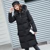 Women's Down Parkas Winter Jacket Fur Collar Thick Slim Coat Fashion Hooded Cotton Outerwear Long Winter Women Coat