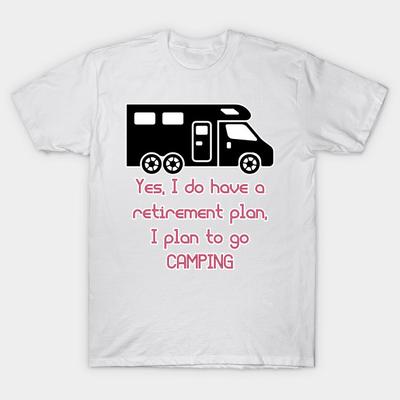 T-shirt Dam Ja Jag Har En Pensionsplan Jag Planerar Att Åka Campi Harajuku Tryck Kawaii T-shirt Sommar Kort Ärm Dam T-shirt Topp Tee