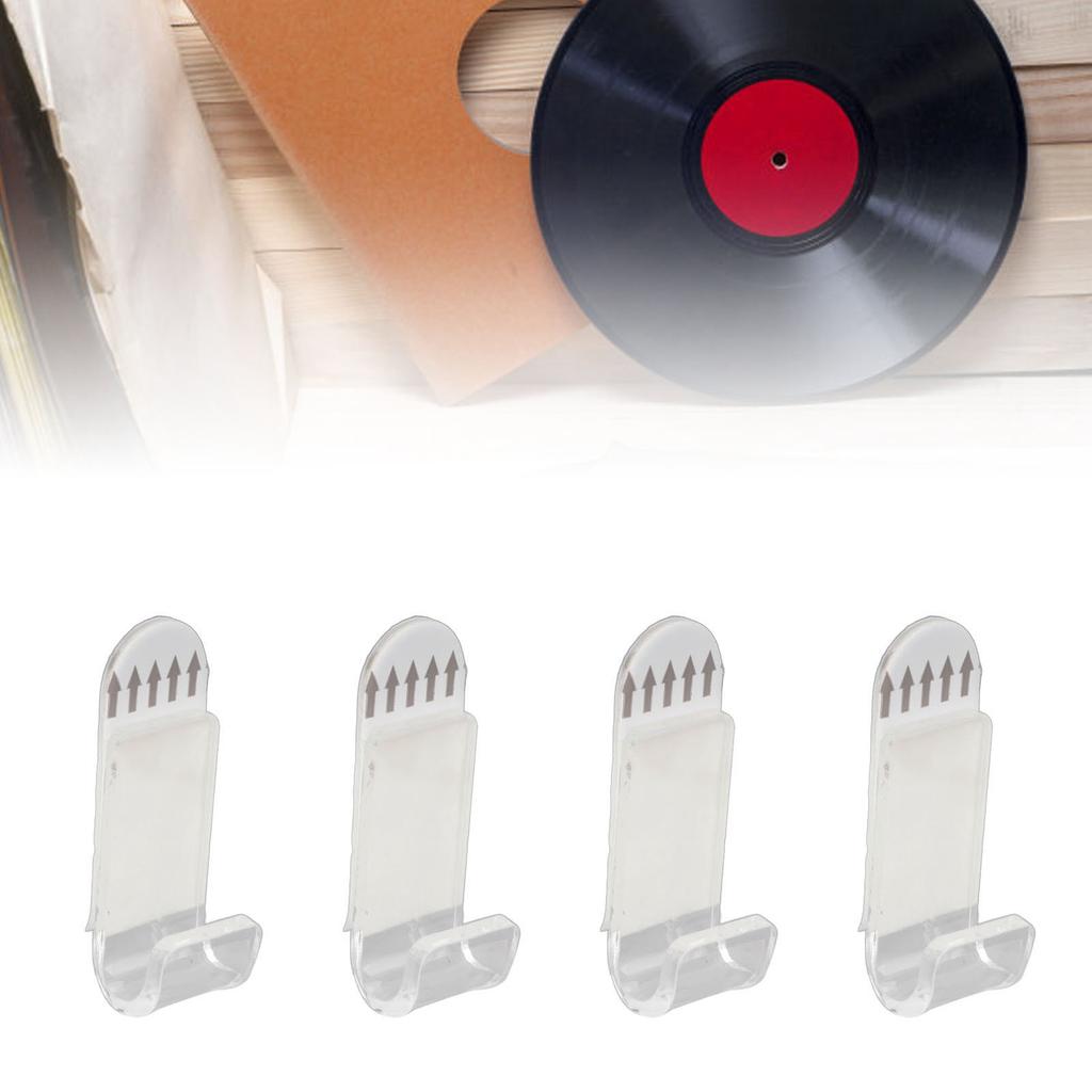 30 Set   Record Wall Mount Acrylic Punch   Floating Record Wall Shelf for Book Magazines