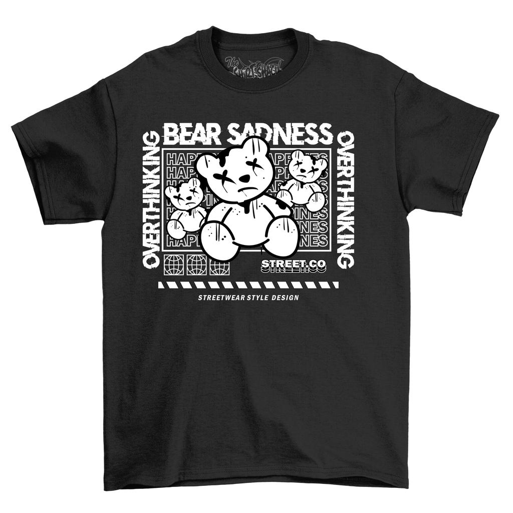 Bearstreet2-27 T-Shirt Herren Damen T-Shirts Oberteil - Brüllend traurig und urkomisch! Lustiges Unisex-Druckdesign
