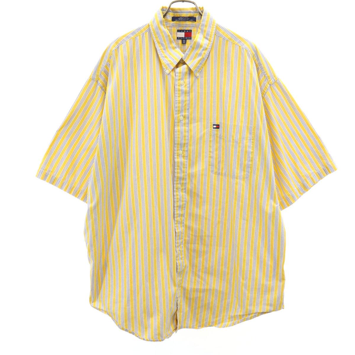 

TOMMY HILFIGER 90s Old Flag Tag Striped Pattern Short sleeve Button down shirt Men s Used