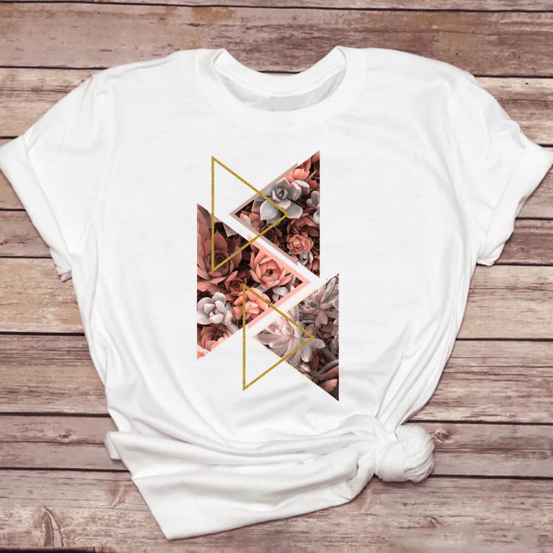 Clothes For Women Cartoon Kawaii Ladies Short Sleeve Casual Summer Print Female Clothes Fashion Tops Tshirt Natural Scenery
