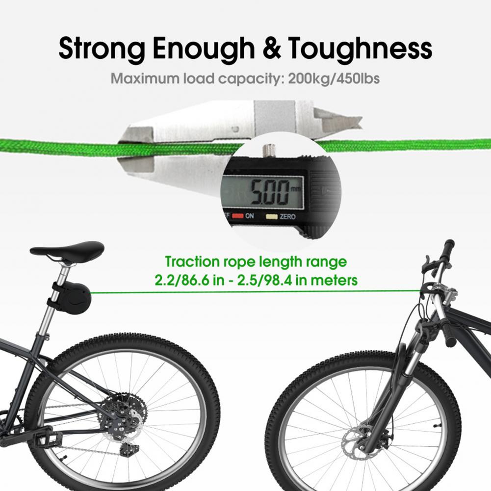 Bicycle Tow Rope Retractable Bike Tractor Portable Easy Use Mountain Parent-Child Pull Rope Towing Trailer Cycling Tool