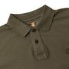 Timberland Solid Color Vintage Casual Breathable Short Sleeve Polo Shirt Men Tops Army-Green A6R29A58