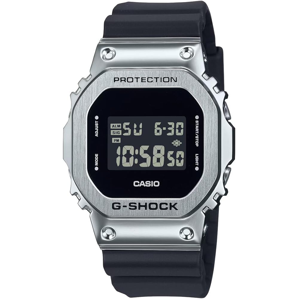 Casio G-Shock Digital Quartz Men's Watch GM-5600U-1 Black Resin Case 200M Water Resistant