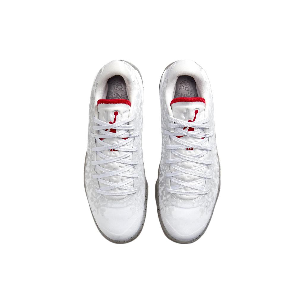 Air Jordan Zion 3 Fresh Paint Men Sneakers White University-Red Cement-Grey DR0675-106