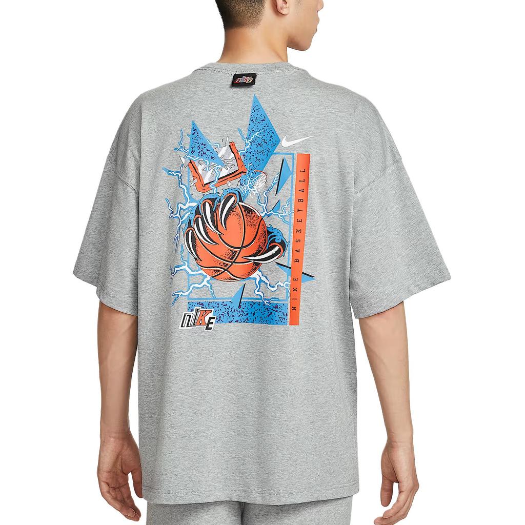 Nike Rückenaufdruck Logo Schriftzug Basketball Rundhals Kurzarm T-Shirt Herren T-Shirts IH9269-063