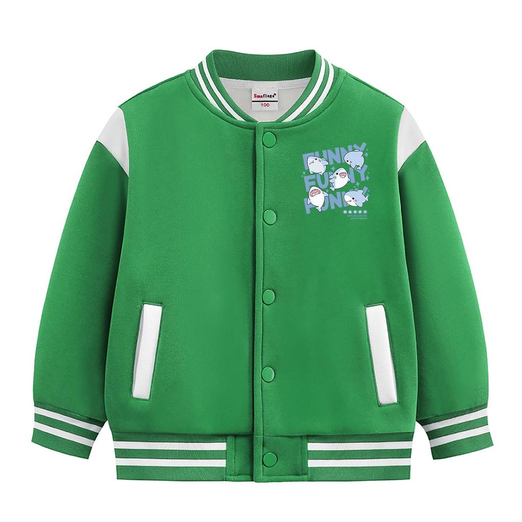 Baseballjacke mit Fleecefutter für Jungen: 2026 Neue Herbst-/Winter-Dicke Warme Lässige Oberbekleidung
