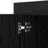 Sideboard in Black Oak Look 80 x 40 x 75 cm Engineered Wood