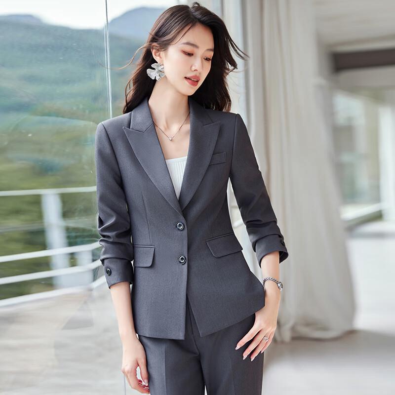 Женский профессиональный деловой костюм L