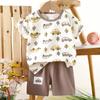 2pcs/set Children's Sets Kids Clothes Boys Girls T-shirt Shorts Summer Cotton Short Sleeve Baby Children Clothing Toddler Suit