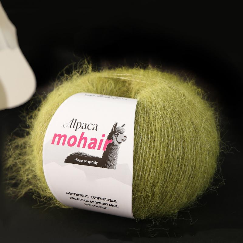 

25G Мохер Міцний Моток Теплий Довгошерстий М який В язання Пухнастий Альпака Розкішна Пряжа Затишний