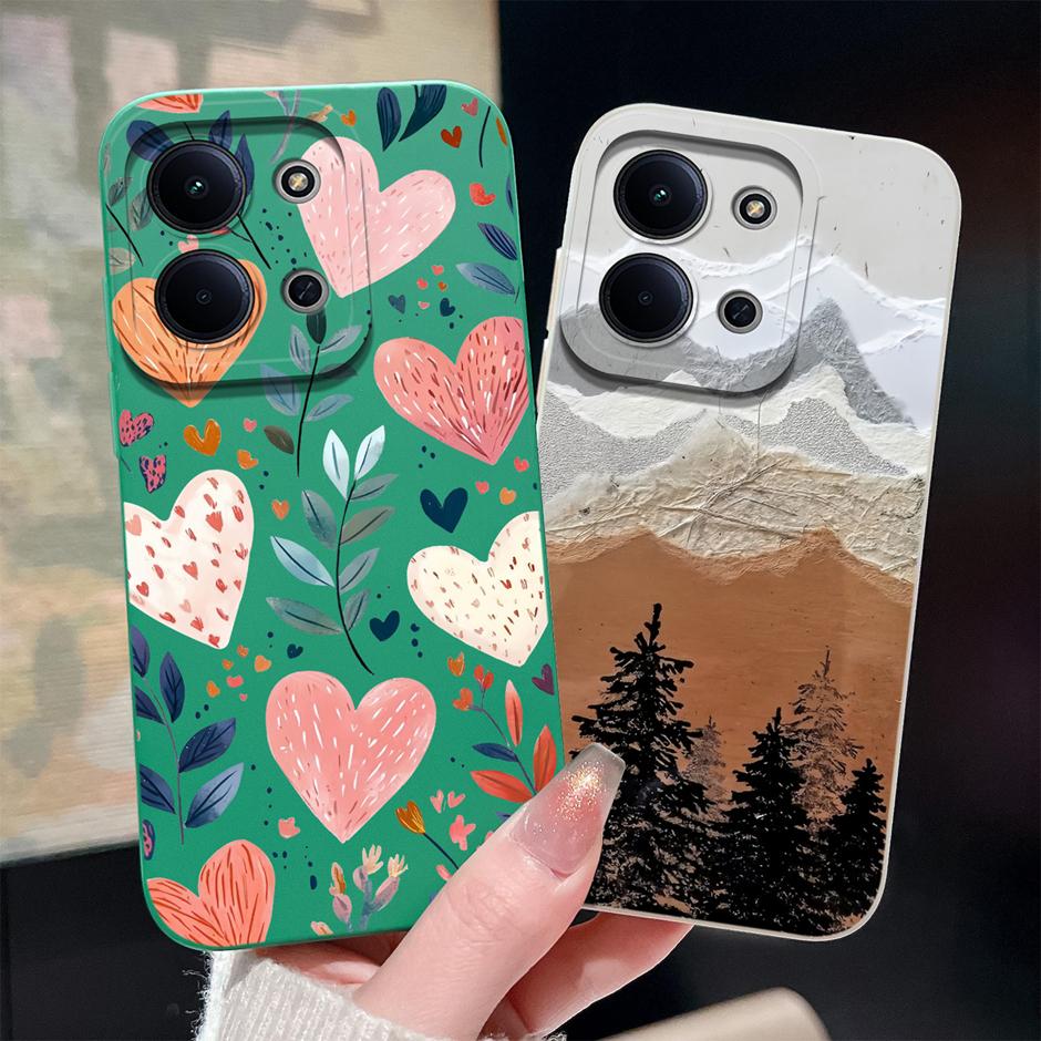 Case For Xiaomi Redmi 15C 14C 13C 12C Brilliant Flower Mountain Shockproof Protective Fashion Cover For Redmi15C Redmi14c Coque