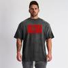Muscleguys Men's Gym Clothes Loose Comfortable Black Short Sleeve T-Shirt Summer Bodybuilding Half Sleeve Trend Streetwear