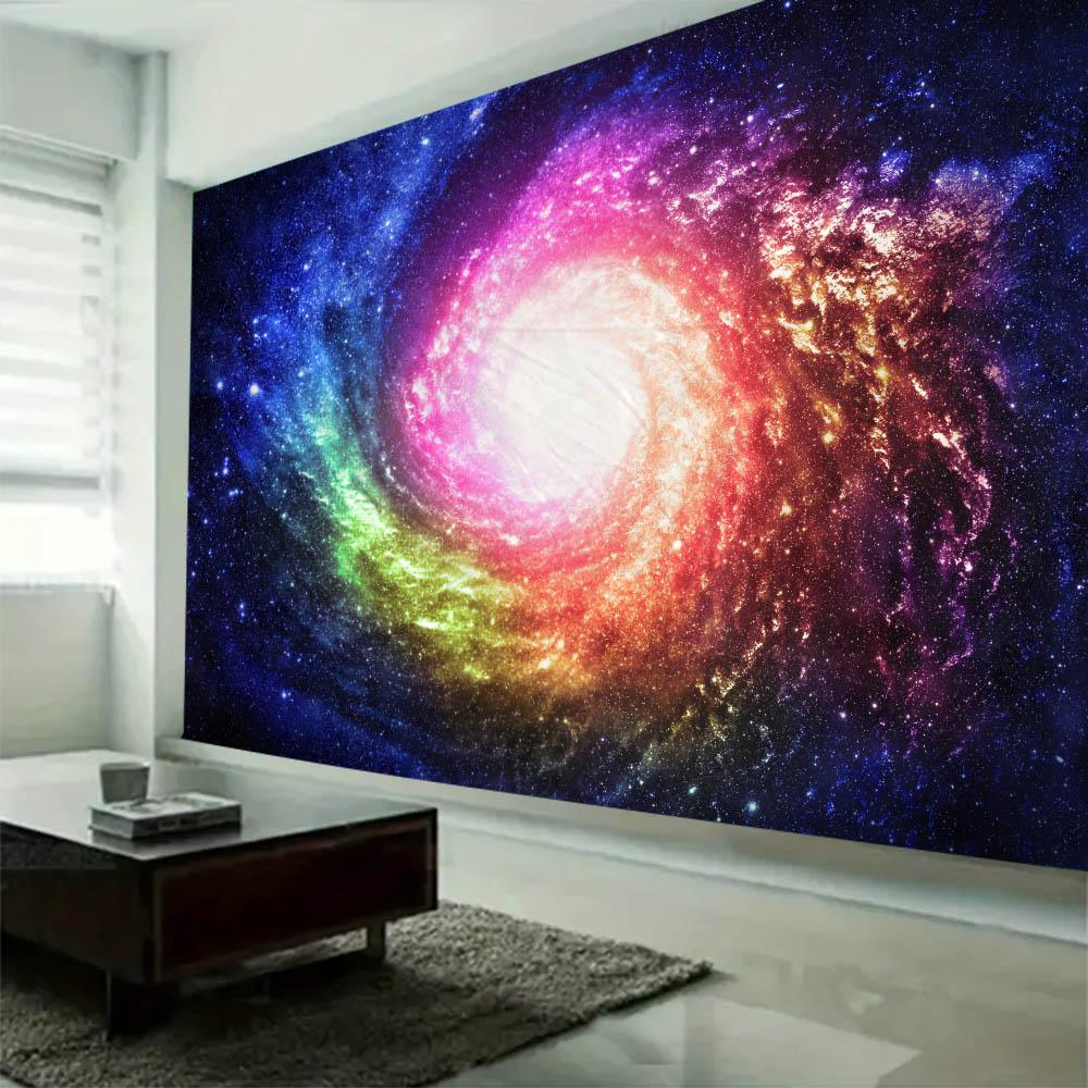 Starry Landscape Tapestry Hippie Bohemian Wall Hanging Cloth Living Room Dormitory Home Decoration Background Poster
