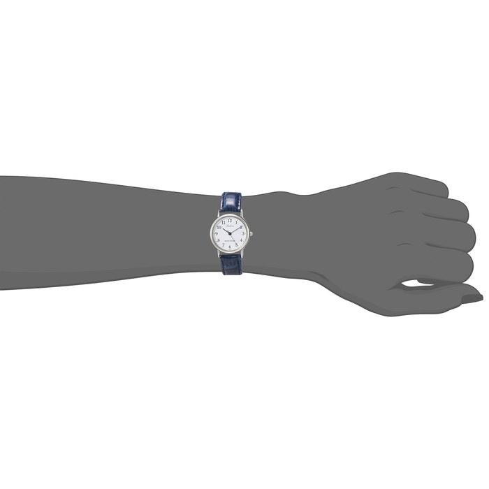[Citizen Q&Q] Analog Watch Leather Belt Q997-324 Women's White x Navy 1pc
