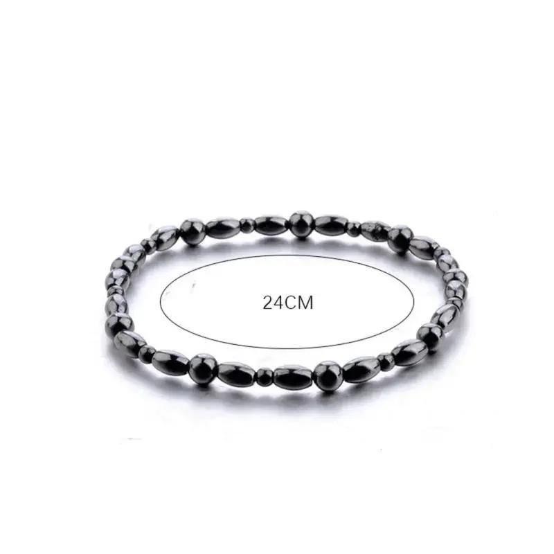 Magnet Black Anklet Bracelet Gallstone Hematite Chain Bracelet Foot Chain for Women