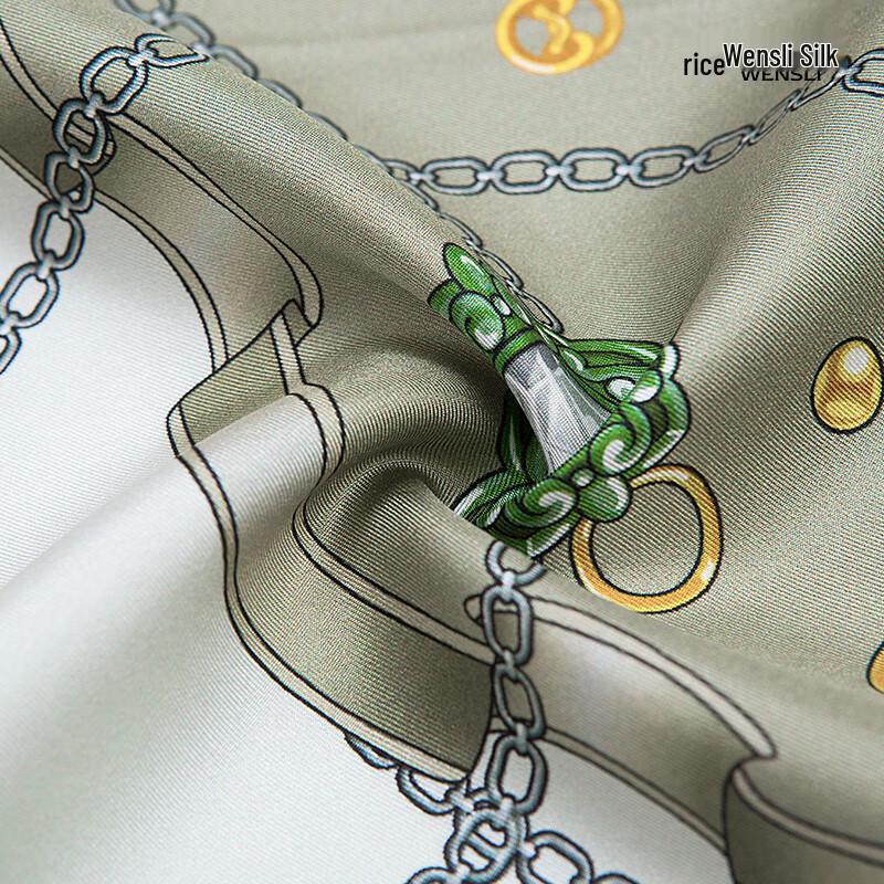 Wanshili Double-Sided Print Mulberry Silk Scarf