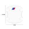 4Pcs M LOGO Car Door Handle Protector Sticker Auto Styling For BMW X7 X3 X4 X5 X6 3 4 5 6 7 Series Z4 M M3 M5 M6 E38 E39 E46 E53 E60 E61 E64 E70