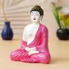 White Pink Resin Handcrafted Meditating Lord Buddha Statue for Living Room Home Decor Office