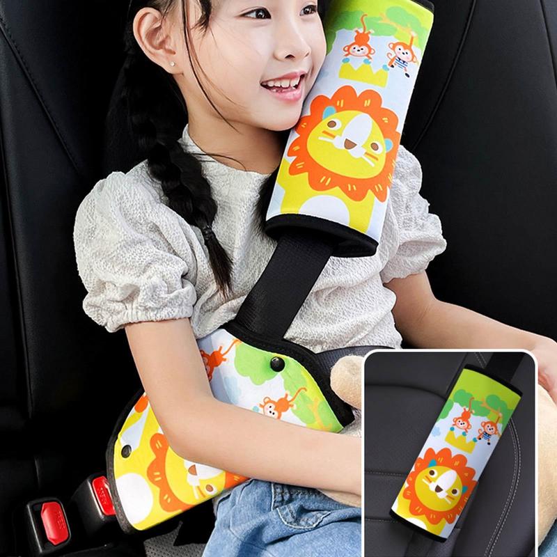 Car Safety Belts Pillows Cover For Kid Children Baby Travel Positioner Protect Auto Seatbelt Adjust Plush Cushion Shoulder