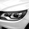 2pcs Carbon Texture/Bright Black ABS Car Headlight Eyebrow Trim Cover For VW Tiguan MK1 2011 2012 2013 2014 2015 2016