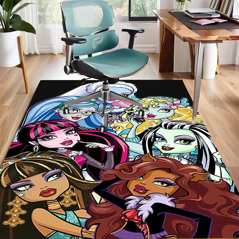 1pc Monster High Draculaura4 Design Area Rug - Non-Slip, Soft & Cozy Floor Mat for Living Room, Bedroom, Office - Indoor/Outdoor Decorative Carpet