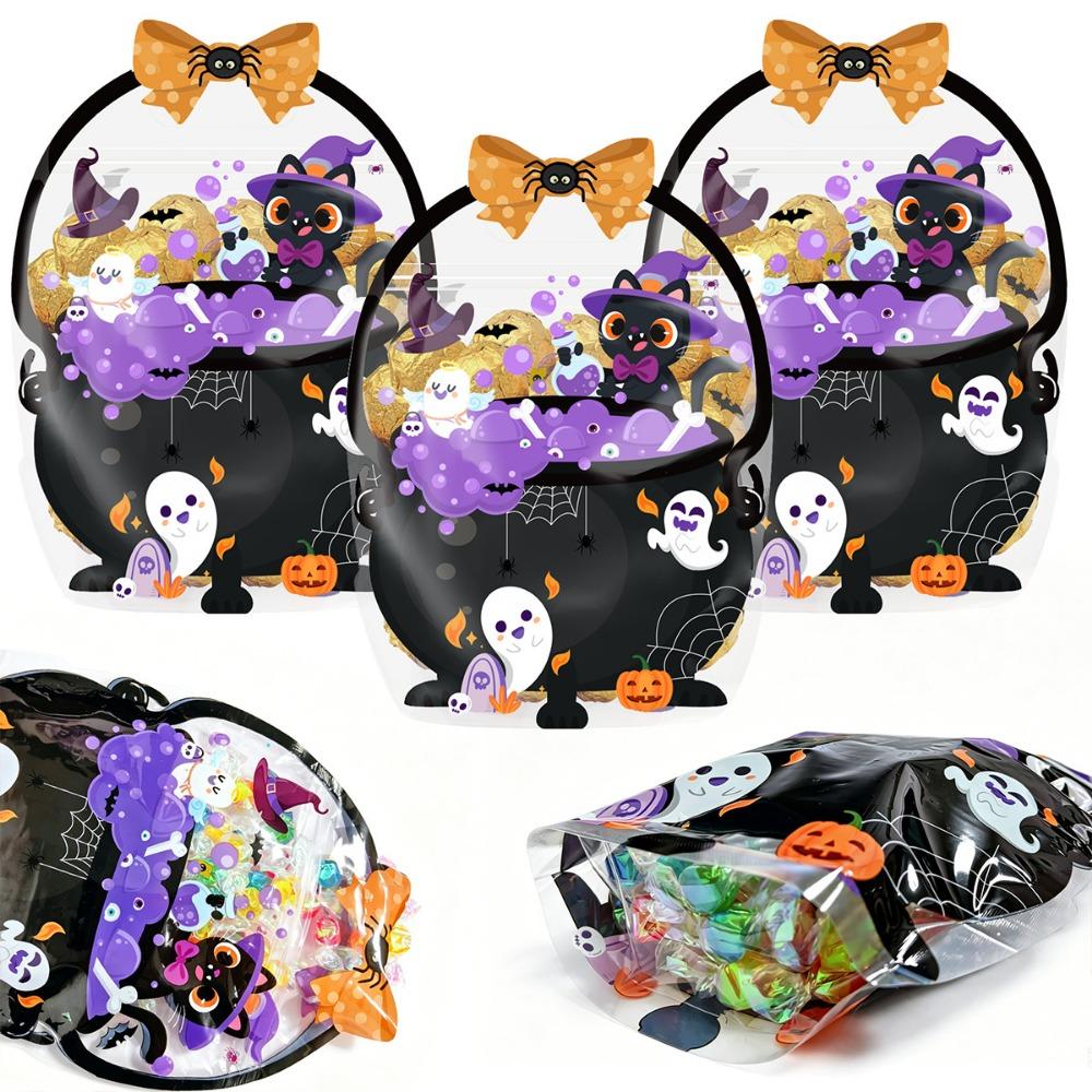 20PCS Multicolor Self Sealing Bags Cartoon Pattern Packaging Bags Storage Pouches Party Supplies