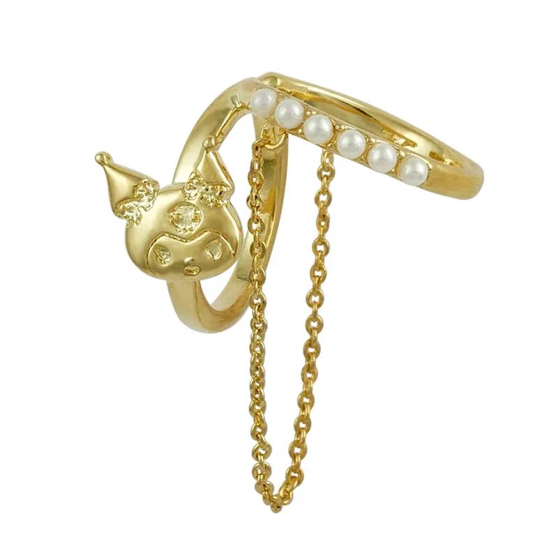 Sanrio KUROMI Double Ear Cuff A Gold Japan NEW Sanrio Characters