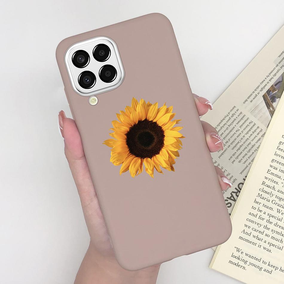 For Samsung Galaxy M33 5G Case Heart Cartoon Silicone Matte Shockproof Phone Cover For SamsungM33 GalaxyM33 M 33 Funda Shell TPU