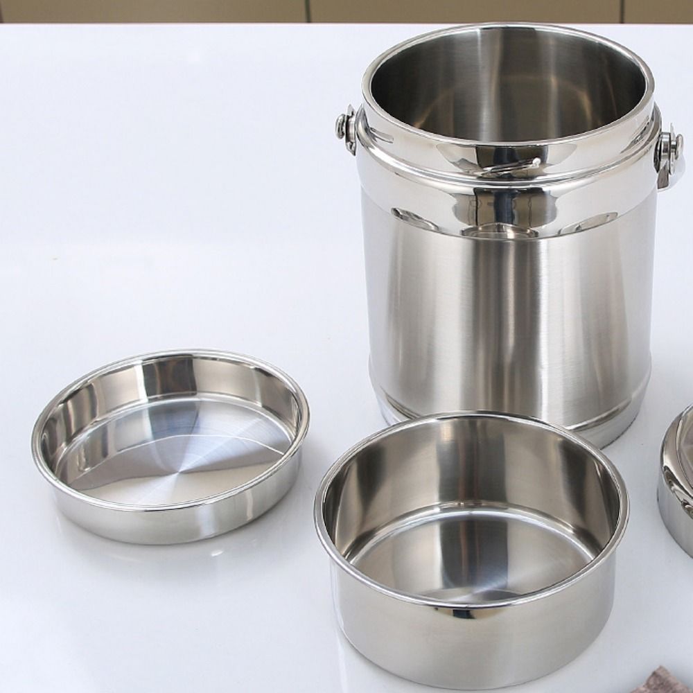 Stainless Steel Food Storage Containers Large Capacity Insulated LunchBox Workers Meal Box  Travel