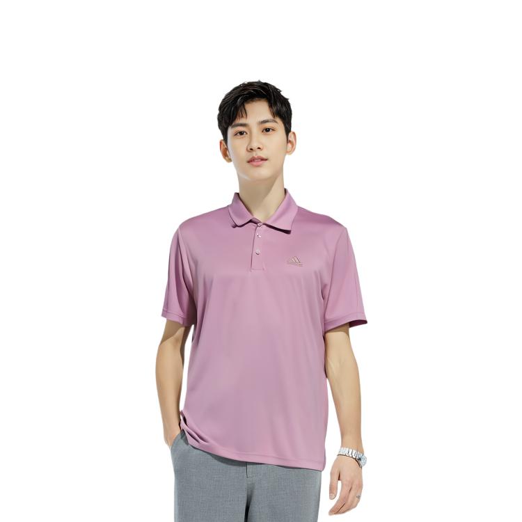 adidas COOL FEELING Polo Shirt Men's Gray Purple JD5218