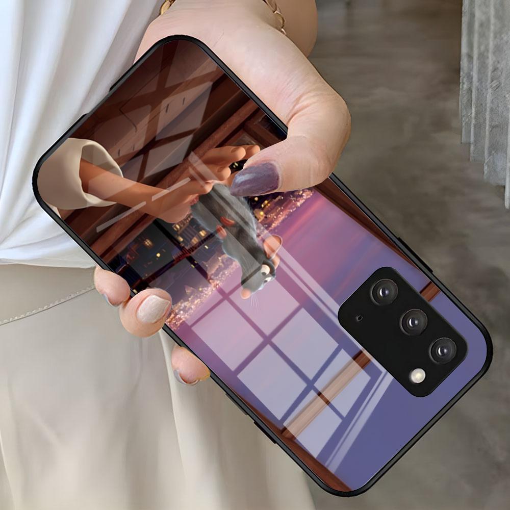

Чехол для телефона R-Remy R-Ratatouille Для Samsung S26 S25 S24 FE S23 S22 S21 Plus S20 Ultra Note20Ultra Черный Стеклянный Чехол Galaxy S20 FE