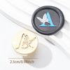 Butterfly Letter Pattern Wax Seal Stamp Head Metal Wax Stamp Head for Valentines Card Birthday Card Invitations Envelope