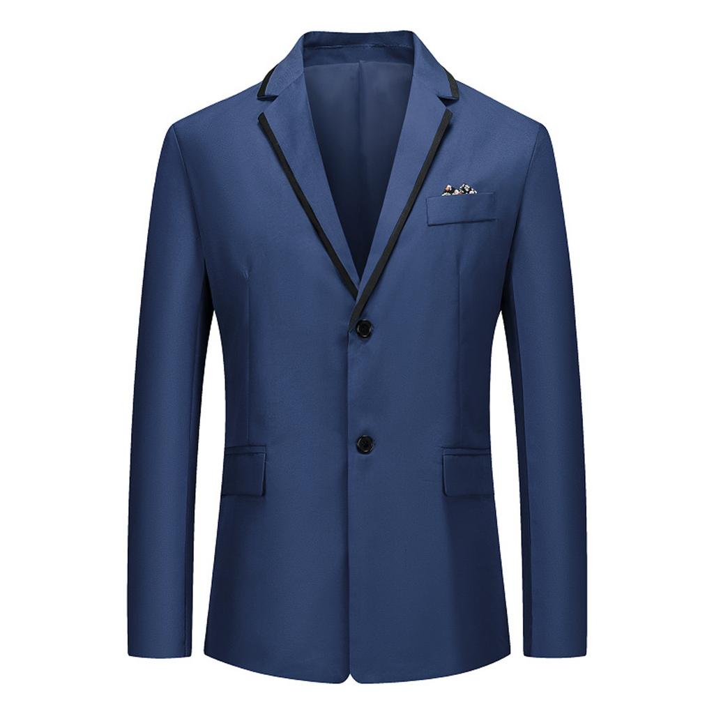 Men's Casual Business Wedding Long Sleeve Buttons Slim Fit Suit Coat Jacket
