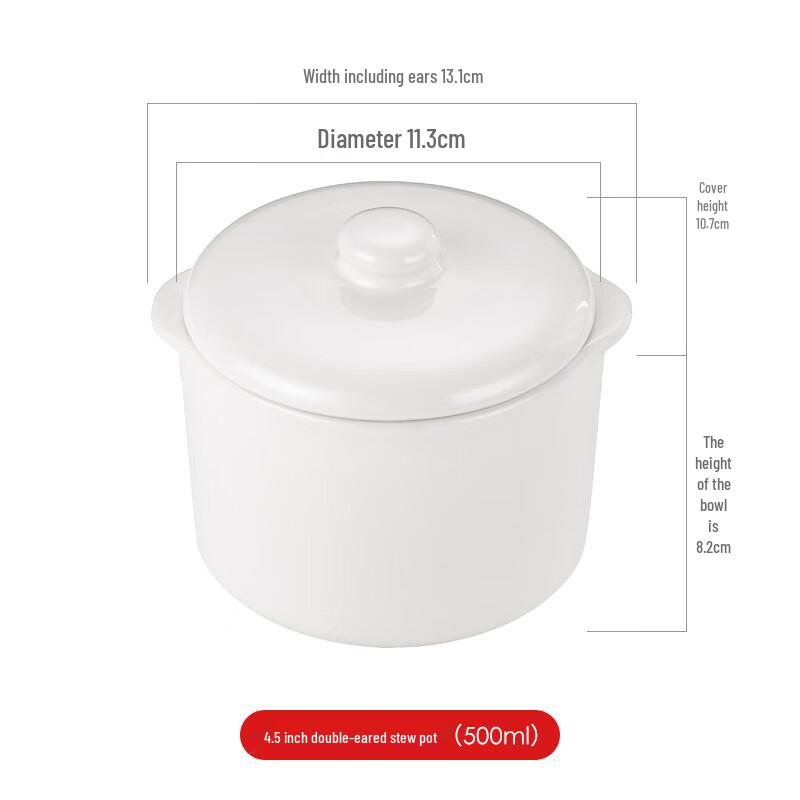 

LISM 0.5L Ceramic Steaming Stew Cups (4-Pack)