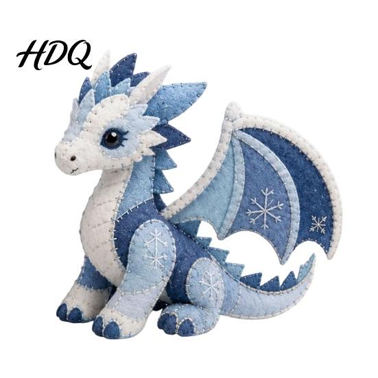 Handmade Plush Toy Kit Arctic Animals DIY Patchwork for Beginners Winter Guardians Animal Sewing Kit 3D Creative Gift Crafters Stuffed Mythical