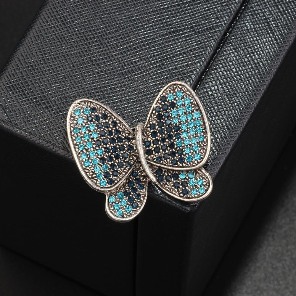 Elegancka niebieska korsaż do garnituru: Bauhinia Perła Broszka Pin zapobiegający ekspozycji dla kobiet