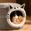 Closed Warm Cat Nest Bed, Four Seasons Universal Pet Shelter, Safe Hiding Sleeping Nest for Kittens & Adult Cats