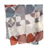 High value, simple and creative, geometric printed silk scarf, women's trendy and fashionable, high-end air-conditioned room temperament shawl