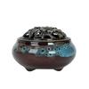 Celadon Ceramic Incense Burner - Antique Style, Small Size, Ice Crack Kiln, Sandalwood Incense Holder.