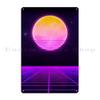 The Abstract Retro Wave Metal Signs Wall Decor Cave Garage Designer Cinema Tin Sign Poster