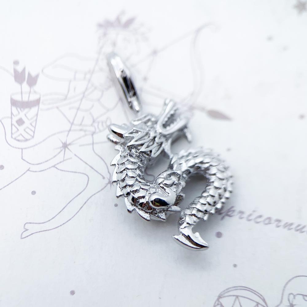 Dragon Dangle Charm Pendant Europe Style Vintage Jewelry Summer Gift For Women Men In Silver 925