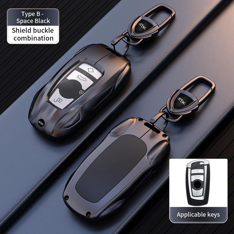 Suitable for BMW 3 5 7 Series X3 X5 X7 iX3 2011-2026 3/4 Button Blade and Vintage Car Smart Keychain Key Case Case