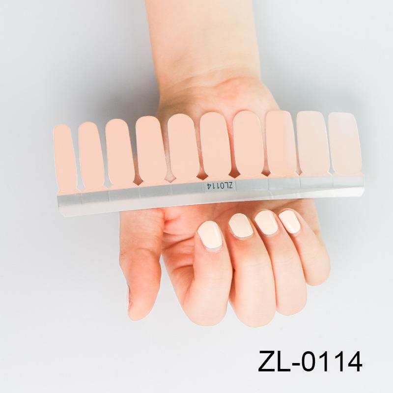 New 20 Nail Stickers Solid Color Nail Stickers Maternity Nail Stickers Fake Nails