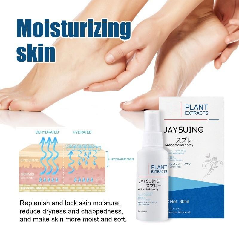 Jaysuing Advanced Foot Care Spray Moisturizes Hydrates And Prevents Dry Cracked Feet And Calluses
